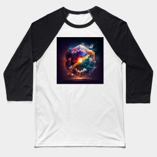 Fantasy Galaxy in a Bottle Baseball T-Shirt